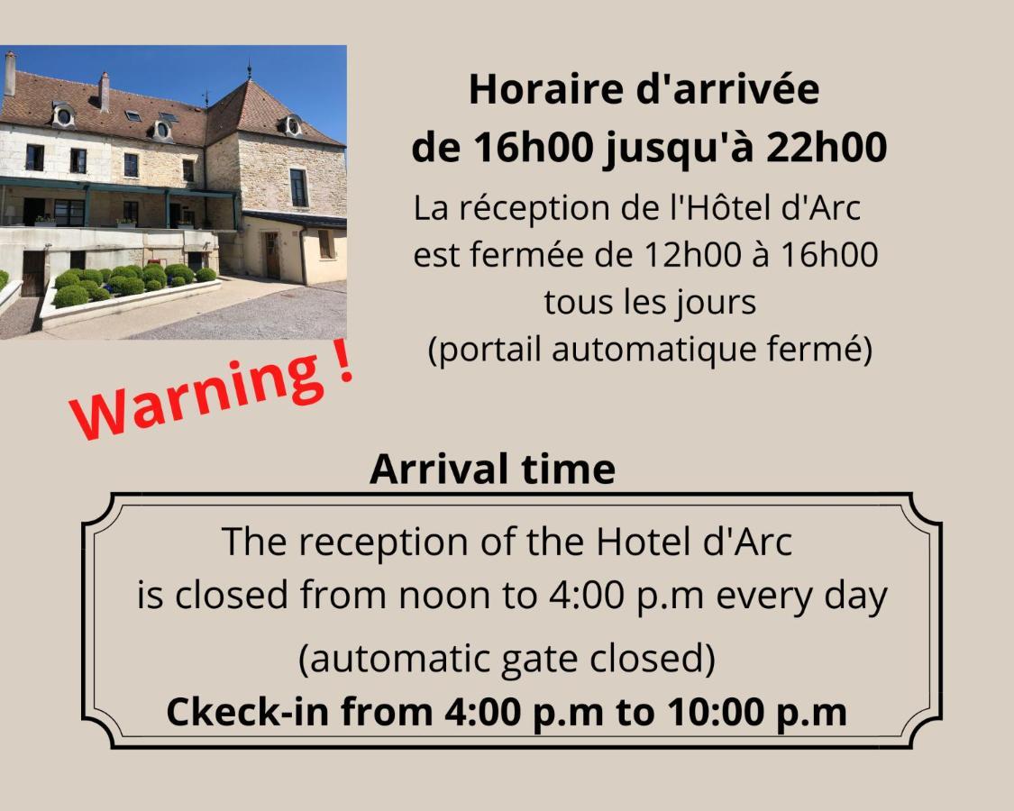 Logis L'Hotel D'Arc Arc-sur-Tille Exterior photo